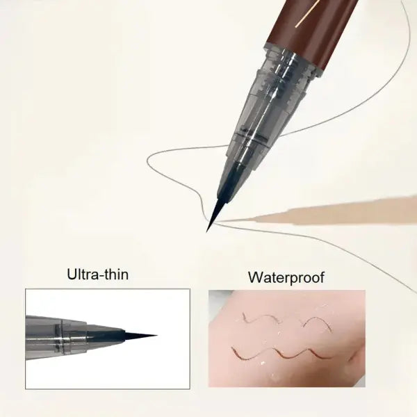 Ultra-fine ultra-fine eyebrow pencil waterproof professional sweat-proof liquid eyeliner Eyebrow dual-purpose durable