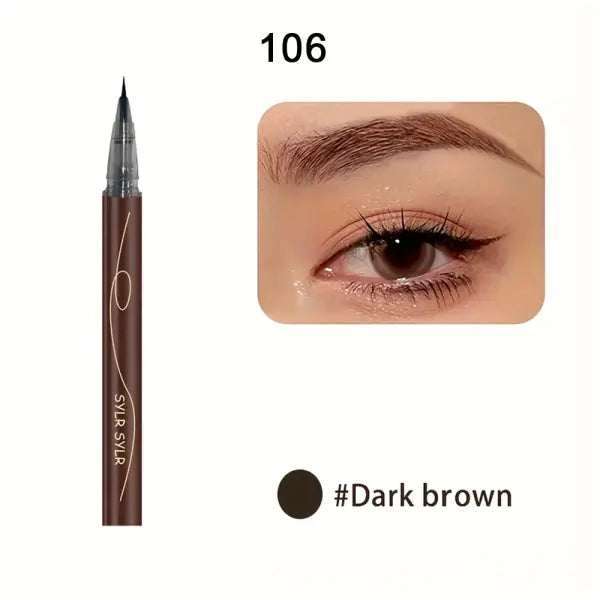 Ultra-fine ultra-fine eyebrow pencil waterproof professional sweat-proof liquid eyeliner Eyebrow dual-purpose durable