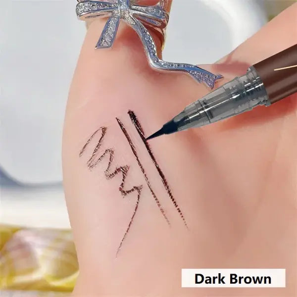Ultra-fine ultra-fine eyebrow pencil waterproof professional sweat-proof liquid eyeliner Eyebrow dual-purpose durable