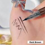 Ultra-fine ultra-fine eyebrow pencil waterproof professional sweat-proof liquid eyeliner Eyebrow dual-purpose durable