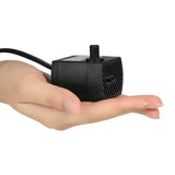 Ultra Quiet USB Aquarium Fish Tank Filtration Pump Mini Pet Fountain Submersible Adjustable Flow Water Circulation Pump