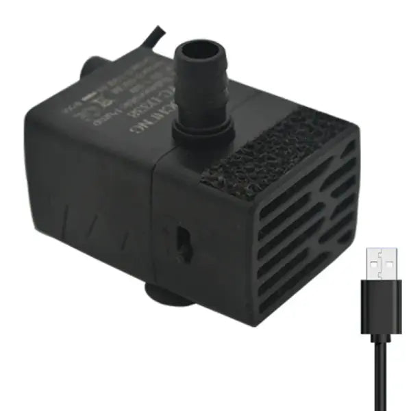 Ultra Quiet USB Aquarium Fish Tank Filtration Pump Mini Pet Fountain Submersible Adjustable Flow Water Circulation Pump