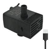 Ultra Quiet USB Aquarium Fish Tank Filtration Pump Mini Pet Fountain Submersible Adjustable Flow Water Circulation Pump