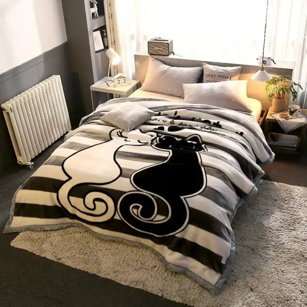 Ultra Soft Cozy Flowers Rose Throw Blanket Microfiber Heavy Fluffy Fleece Blanket for Home Bed Dormitory - Color 6
