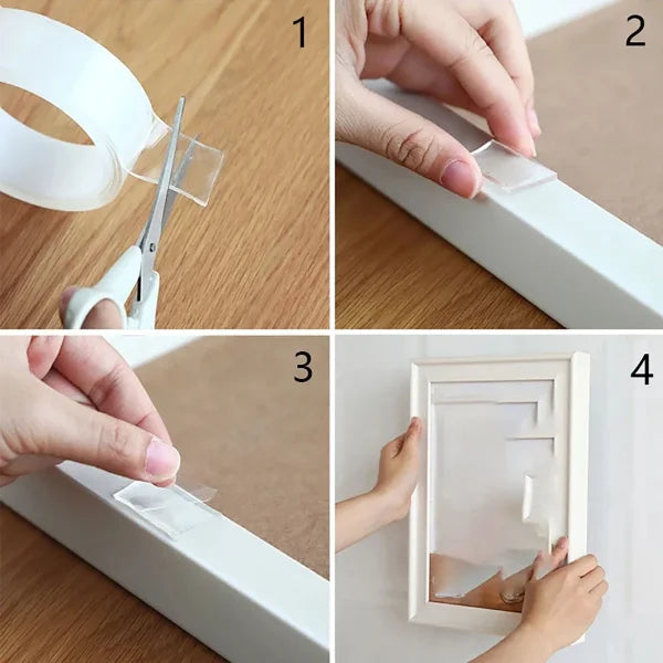 Ultra-Strong Double-Sided Monster Tape – Waterproof Wall Adhesive - Himpall