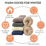Ultra Thick Wool Socks for Men – Fleece-Lined Warm Winter Socks Cold-Resistant Gift