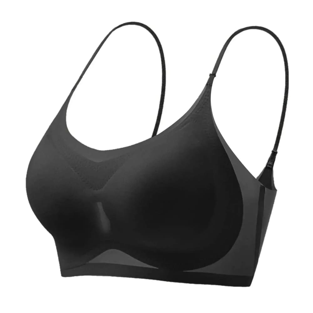 Ultra-Thin Bra - Seamless Push-Up Bra for Comfort and Support - Black / One Size / M