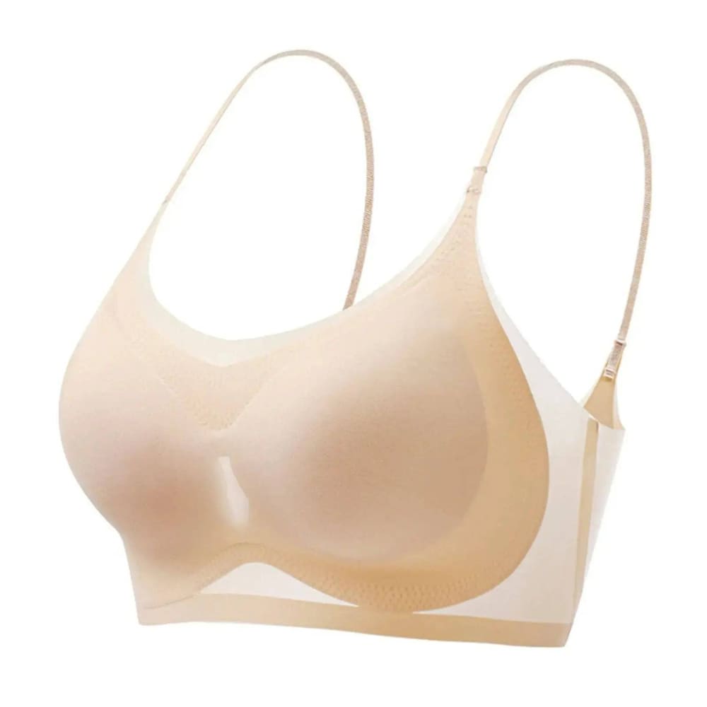 Ultra-Thin Bra - Seamless Push-Up Bra for Comfort and Support - Skin / One Size / M