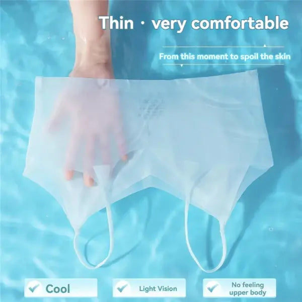 Ultra-Thin Breathable Ice Silk Top Bra Women’s Bustier Underwear Seamless Back Halter Vest Wrap Bra Small Chest Together