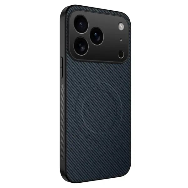 Ultra Thin Carbon Fbier Magnetic Leather Case for iPhone 17 Air 16E 16 15 14 13 Pro Max for Magsafe Shockproof Military