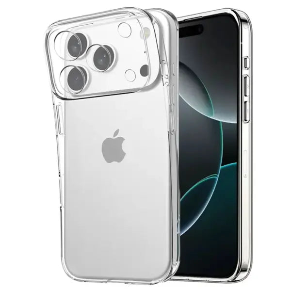 Ultra-Thin Clear TPU Phone Case – Transparent Silicone Cover for iPhone 11 to 17 Pro Max Slim Protective Case - Clear