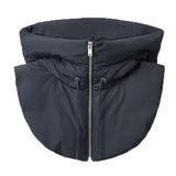 Women’s Ultralight Down Hooded Jacket – Removable Neck Cover & Balaclava Hat with Drawstring