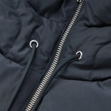 Women’s Ultralight Down Hooded Jacket – Removable Neck Cover & Balaclava Hat with Drawstring