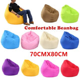 Luxury Soft Lounge Bean Bag Cover - Durable Lazy Sofa Chair & Cozy Tatami Floor Seat for Living Room (Unfilled)