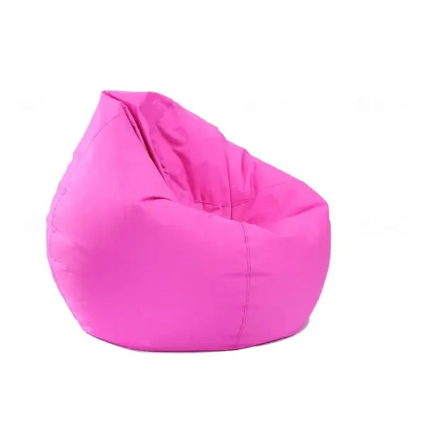 Luxury Soft Lounge Bean Bag Cover - Durable Lazy Sofa Chair & Cozy Tatami Floor Seat for Living Room (Unfilled) - rose