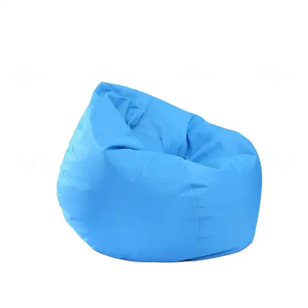 Luxury Soft Lounge Bean Bag Cover - Durable Lazy Sofa Chair & Cozy Tatami Floor Seat for Living Room (Unfilled) - blue