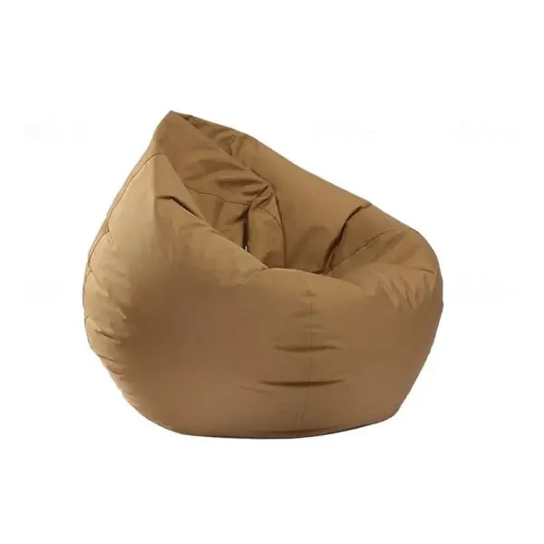 Luxury Soft Lounge Bean Bag Cover - Durable Lazy Sofa Chair & Cozy Tatami Floor Seat for Living Room (Unfilled) - brown