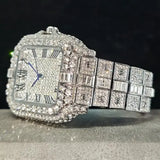 Square Quartz Stainless Steel Men Luxury Watch