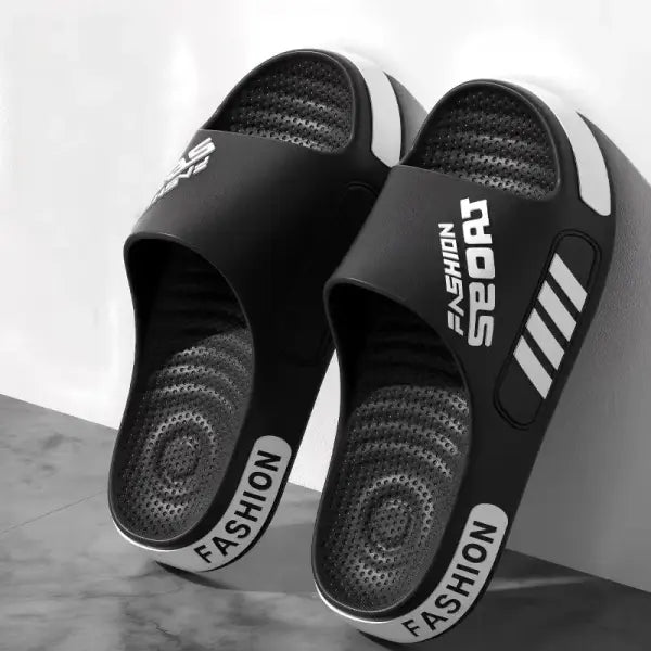 Unisex EVA Slippers with Professional Design Bathroom Slippers - black / 36-37 / China Mainland