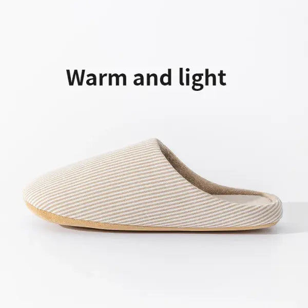 Unisex Home Slippers Soft Fur Slippers Warm Indoor Flat Slides Nonslip Couples Shoes Bedroom Light Slience Flats
