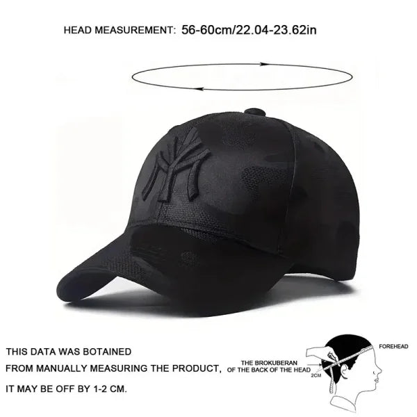 Unisex Letter Embroidery Camouflage Baseball Cap Adjustable Outdoor Hat - Himpall