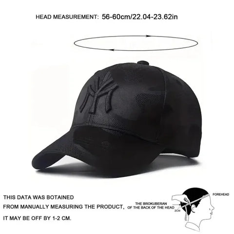 Unisex Letter Embroidery Camouflage Baseball Cap Adjustable Outdoor Hat - Himpall