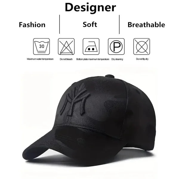 Unisex Letter Embroidery Camouflage Baseball Cap Adjustable Outdoor Hat - Himpall