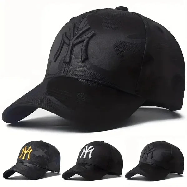 Unisex Letter Embroidery Camouflage Baseball Cap Adjustable Outdoor Hat - Himpall