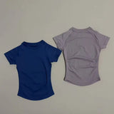Unisex Summer Sports T Shirt Stretchy Breathable Fitness Top