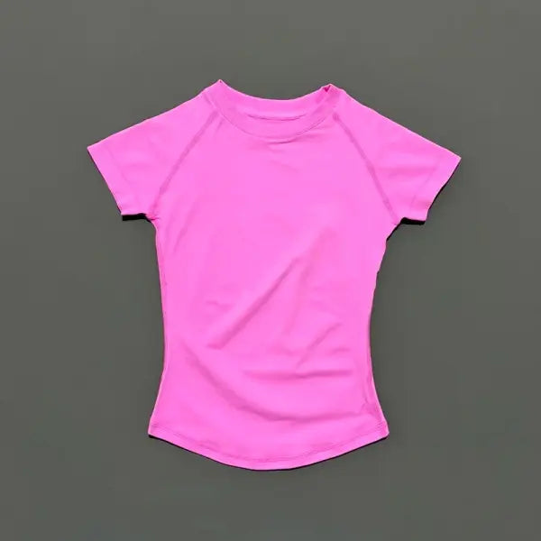 Unisex Summer Sports T Shirt Stretchy Breathable Fitness Top