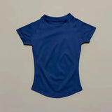 Unisex Summer Sports T Shirt Stretchy Breathable Fitness Top