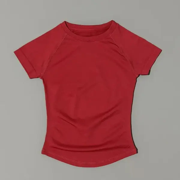 Unisex Summer Sports T Shirt Stretchy Breathable Fitness Top