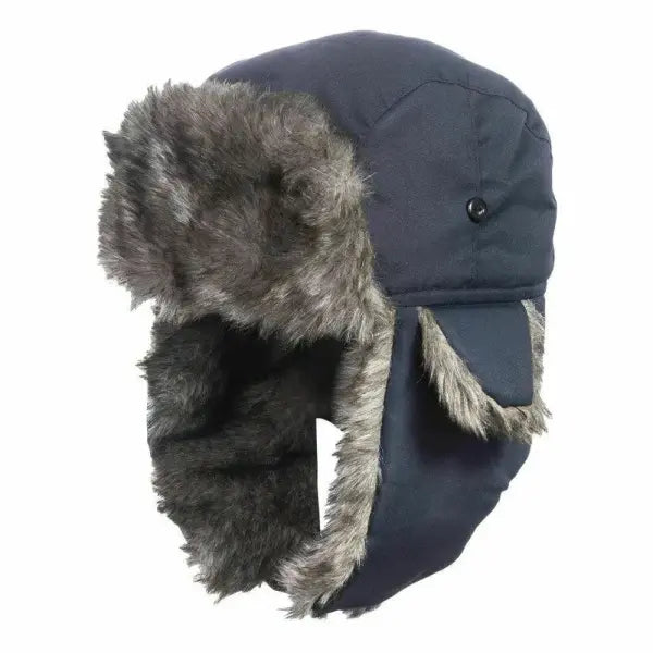 Unisex Winter Trapper Hat – Faux Fur Aviator Trooper Cap with Earflaps for Men & Women