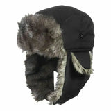 Unisex Winter Trapper Hat – Faux Fur Aviator Trooper Cap with Earflaps for Men & Women