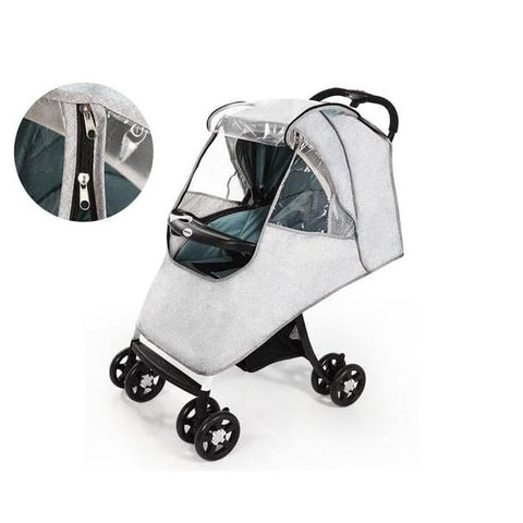 Universal Baby Stroller Warm And Rainproof Cover - gray