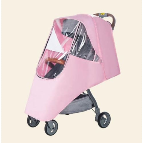 Universal Baby Stroller Warm And Rainproof Cover - Pink