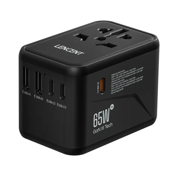 Universal Travel Adapter All-in-One Charger for Global Travel - Himpall