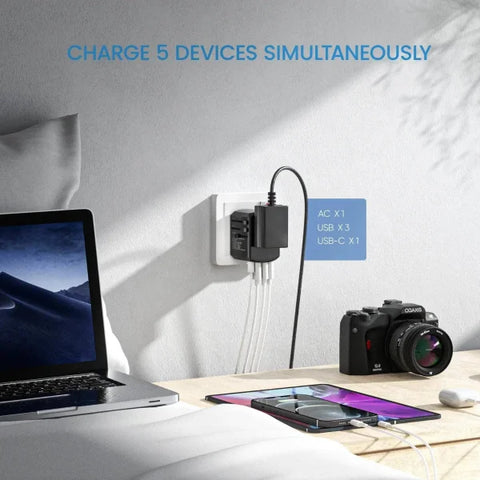 Universal Travel Adapter All-in-One Charger for Global Travel - Himpall