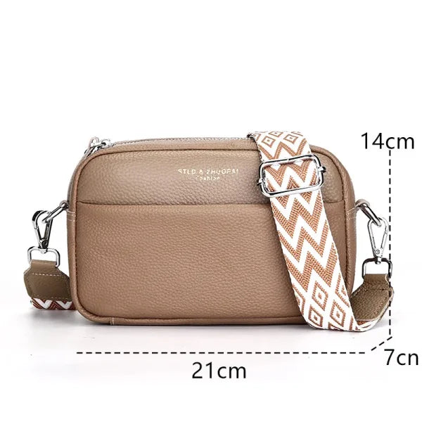 Upgraded Genuine Leather Handbag – Women’s Cow Leather Crossbody Tote