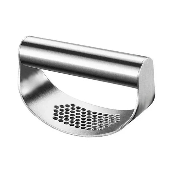 Upgraded Stainless Steel Garlic Press - Manual Rocker Crusher for Garlic & Ginger - Sliver