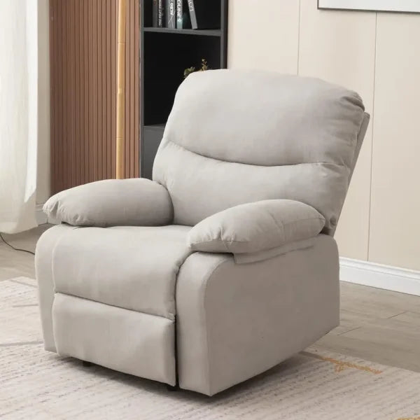 Upholstered Recliner Chair - Single Reclining Sofa for Living Room & Home Theater - United States