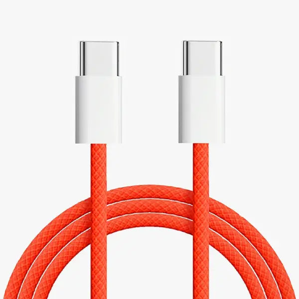 USB-C to Type C Color Cable For Apple iPhone 15 PD 60W Fast Charging For Huawei Xiaomi Samsung Type C Weaving Cable