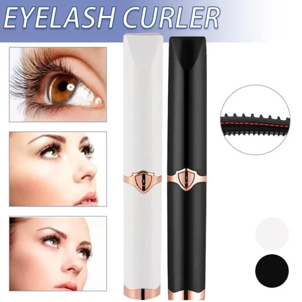 USB Heated Eyelash Curler – 3 Temperature Modes for Natural & Fake Lashes, Portable Electric Lash Curling Tool - Himpall