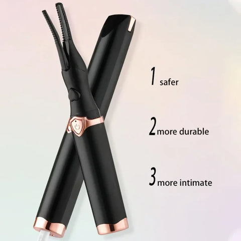 USB Heated Eyelash Curler – 3 Temperature Modes for Natural & Fake Lashes, Portable Electric Lash Curling Tool - Himpall
