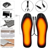 USB Heated Insoles – Electric Foot Warming Pads for Winter Outdoor Sports Warm Shoe Inserts