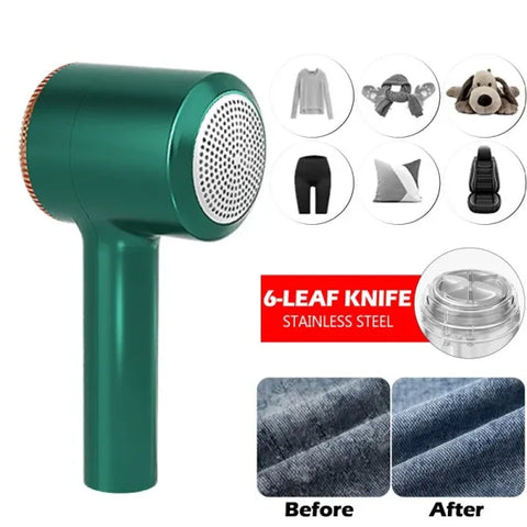 USB Rechargeable Lint Remover - Electric Fuzz & Hair Ball Trimmer for Clothes and Sweaters - Himpall