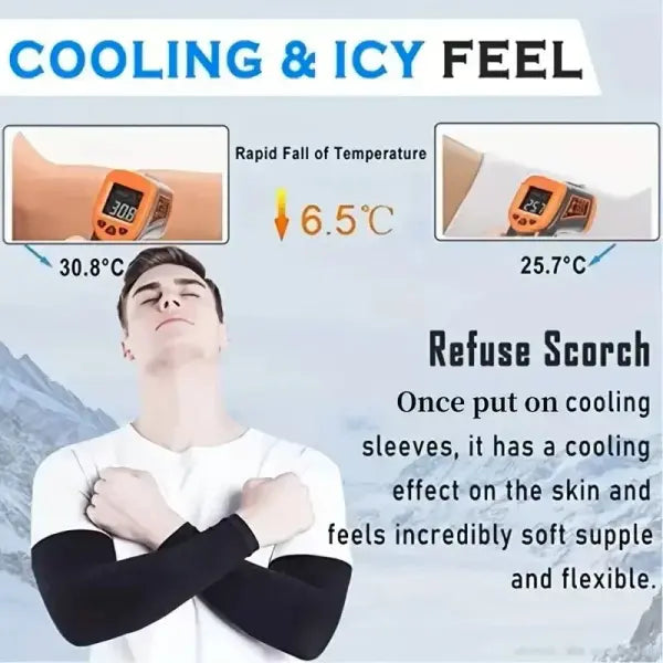 UV Protection Cooling Arm Sleeves 3 Pair Set – Breathable Outdoor Gear