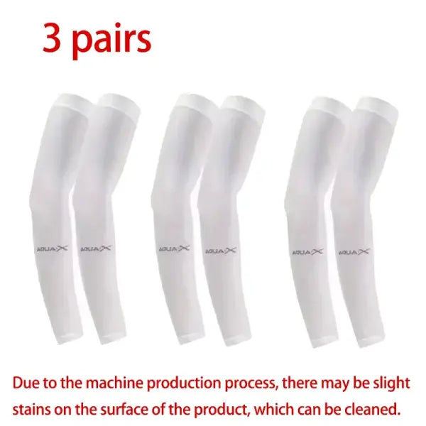 UV Protection Cooling Arm Sleeves 3 Pair Set – Breathable Outdoor Gear