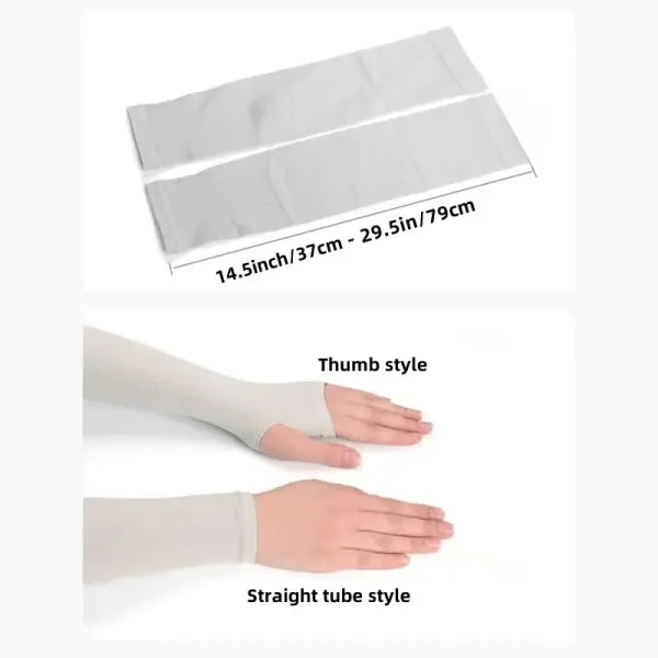 UV Protection Ice Silk Sleeves 3 Pairs – Cooling Outdoor Sunscreen