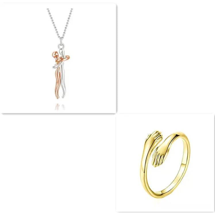 Valentine’s Day Gifts: Romantic Couple Jewelry & Love Necklaces - Rose gold set